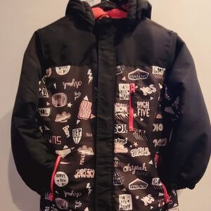 Kids Graphic Black Jacket